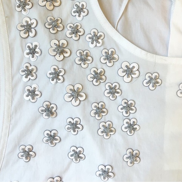 J Crew Sleeveless Embellished Top - Picture 3 of 5